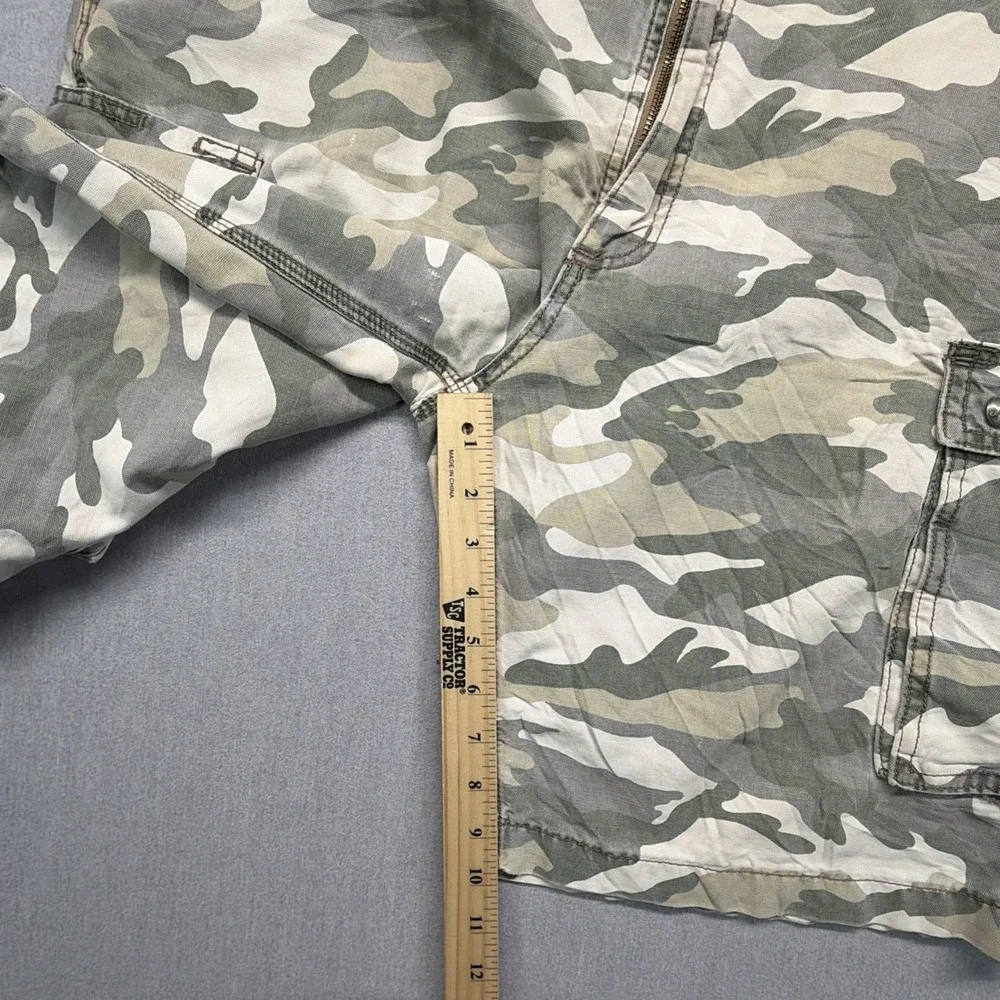 Carhartt Cargo Shorts Mens 40 Camo Grey White Relaxed Fit Cotton 100279